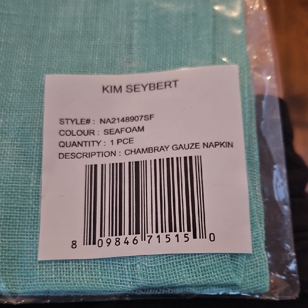 Kim Seybert Seafoam Chambray Napkin